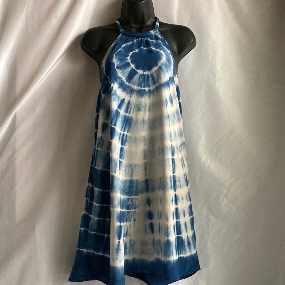 American Eagles Outfitters Tie Dye Blue/White Dress Size XS